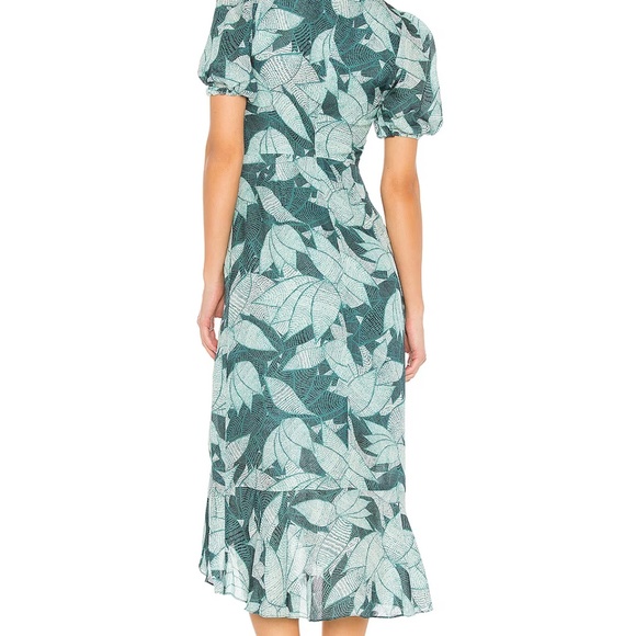 PARKER Mackenzie 100% Silk Dress in Palm Breeze (NWOT) - Picture 3 of 16